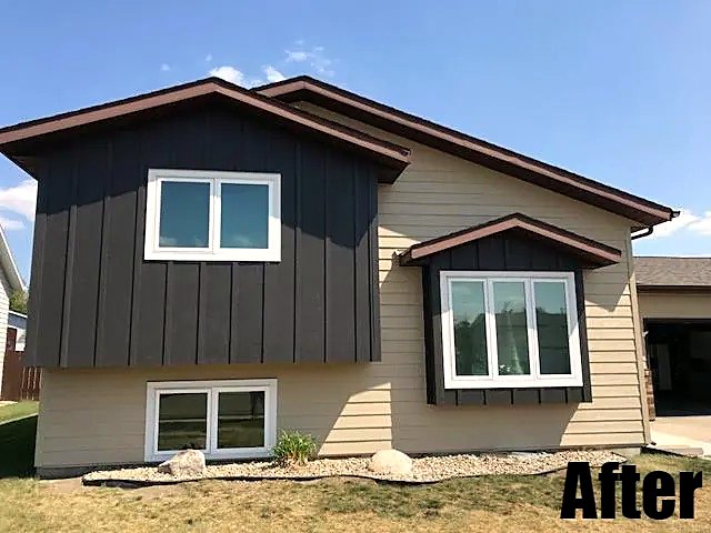 The same house after new siding by Zulauf Construction